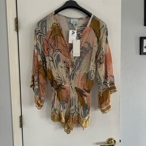 Fun Print Luxury Romper NWT